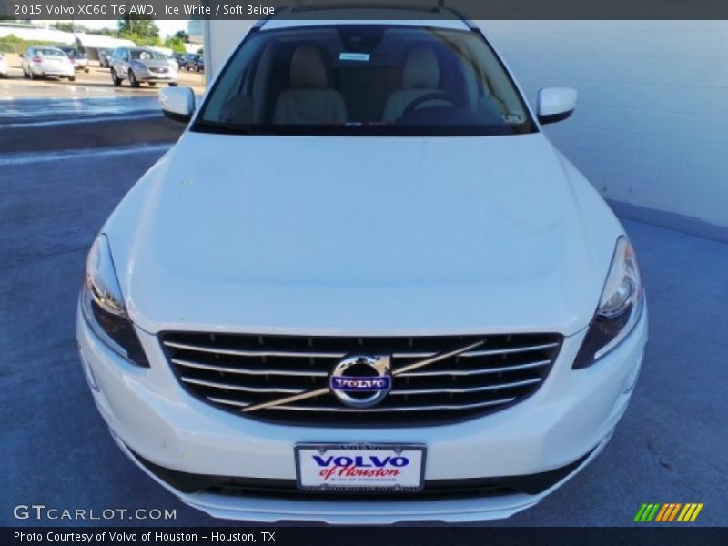 Ice White / Soft Beige 2015 Volvo XC60 T6 AWD