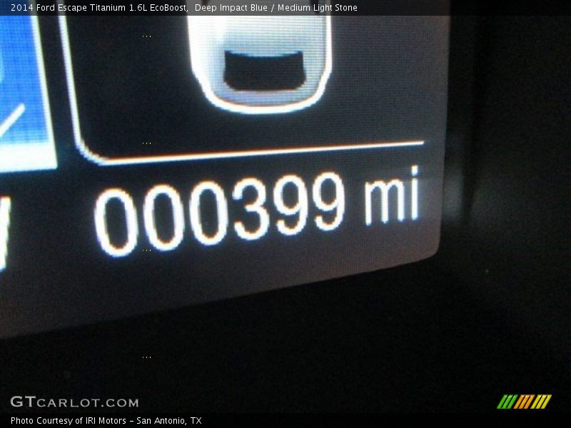 Deep Impact Blue / Medium Light Stone 2014 Ford Escape Titanium 1.6L EcoBoost