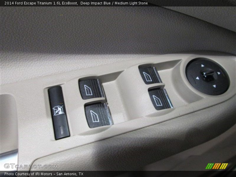 Deep Impact Blue / Medium Light Stone 2014 Ford Escape Titanium 1.6L EcoBoost