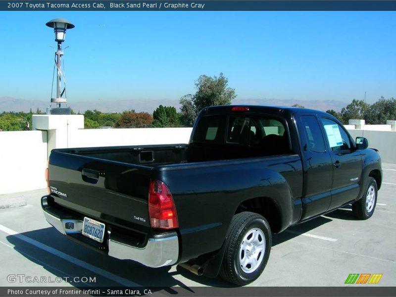 Black Sand Pearl / Graphite Gray 2007 Toyota Tacoma Access Cab