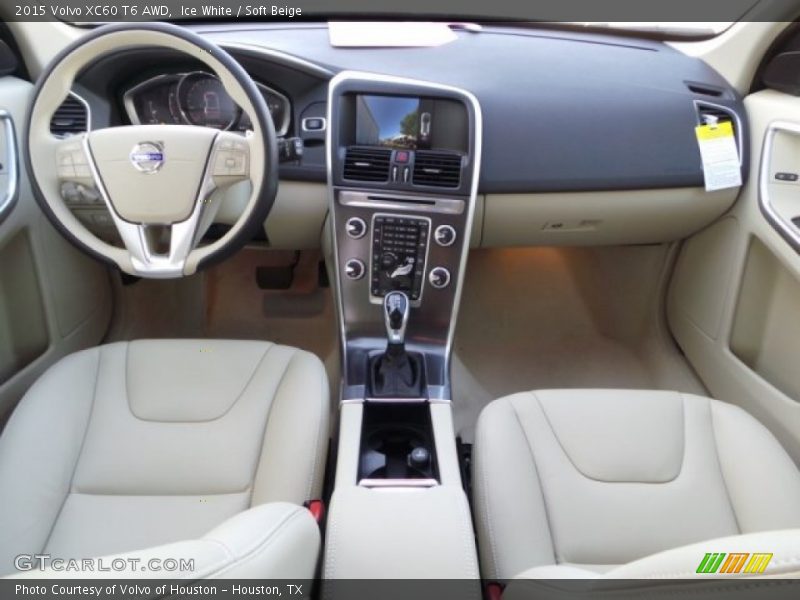 Ice White / Soft Beige 2015 Volvo XC60 T6 AWD