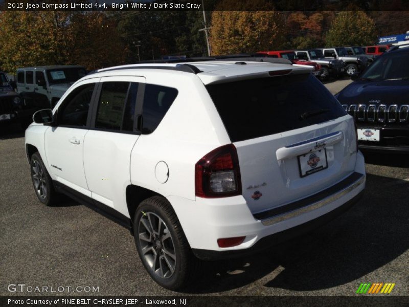 Bright White / Dark Slate Gray 2015 Jeep Compass Limited 4x4