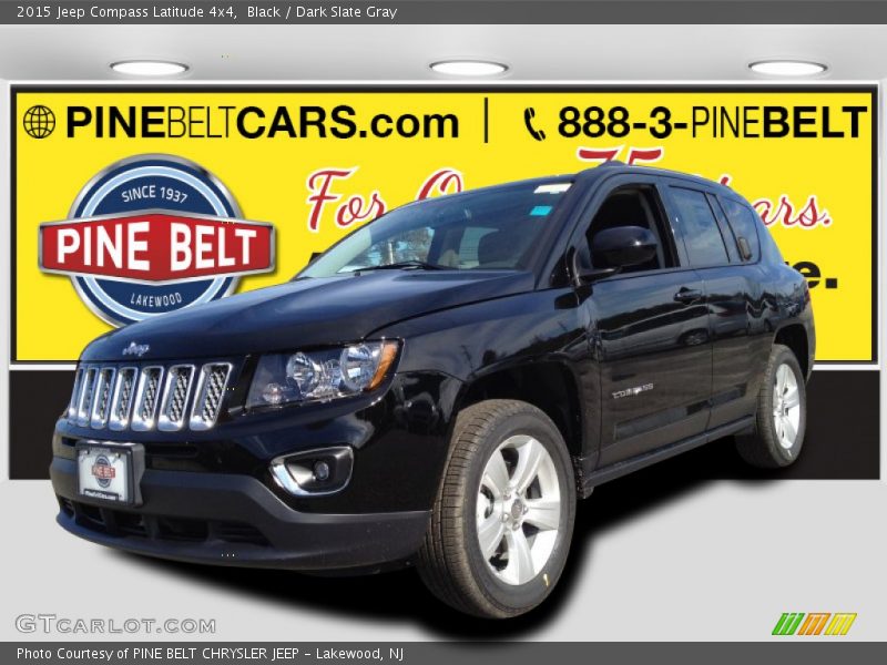 Black / Dark Slate Gray 2015 Jeep Compass Latitude 4x4