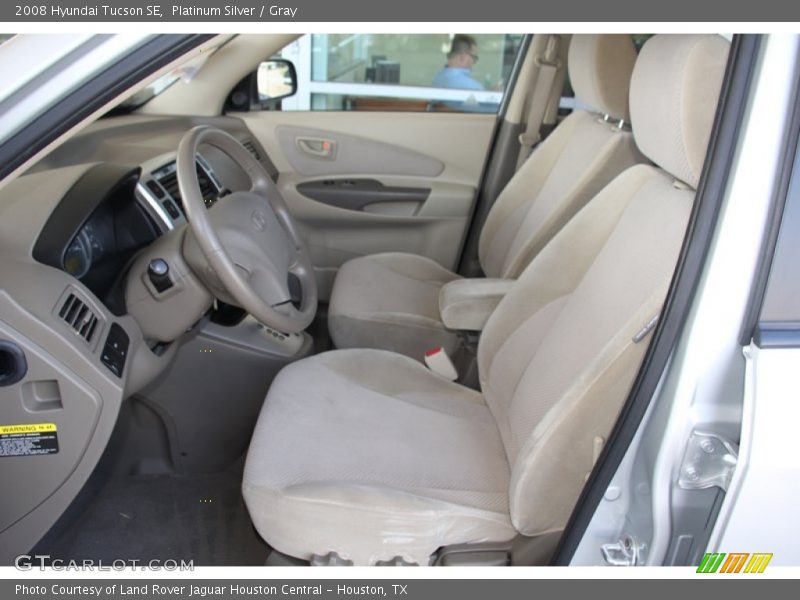 Platinum Silver / Gray 2008 Hyundai Tucson SE