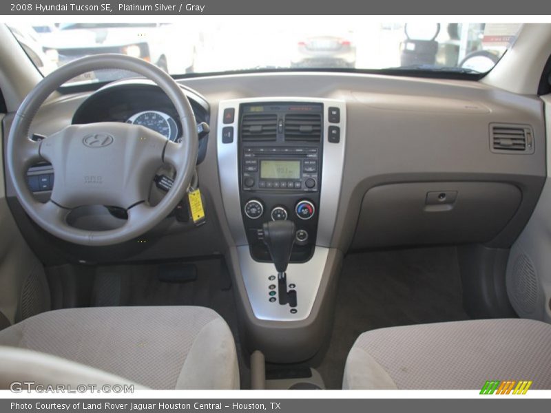 Platinum Silver / Gray 2008 Hyundai Tucson SE
