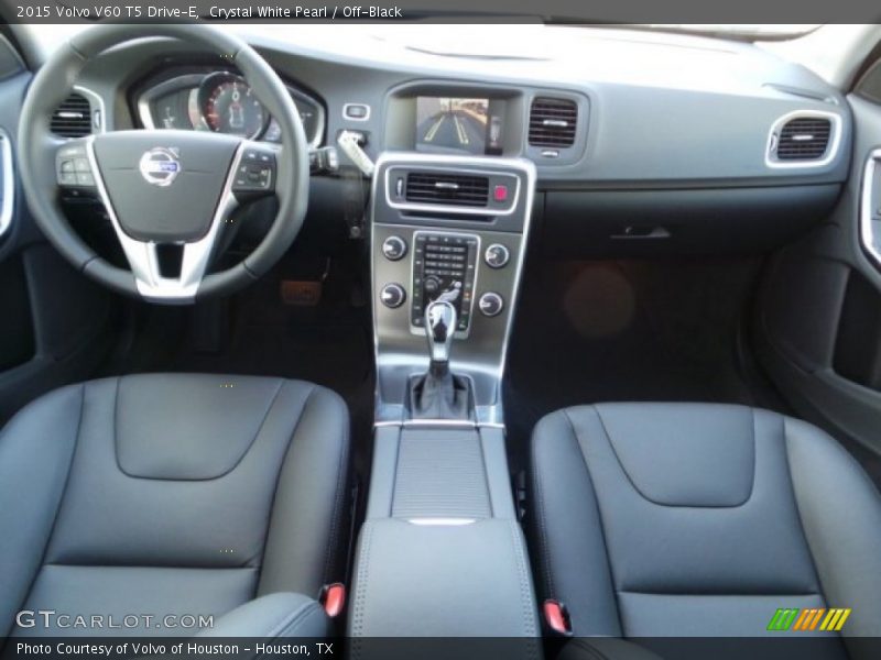 Crystal White Pearl / Off-Black 2015 Volvo V60 T5 Drive-E