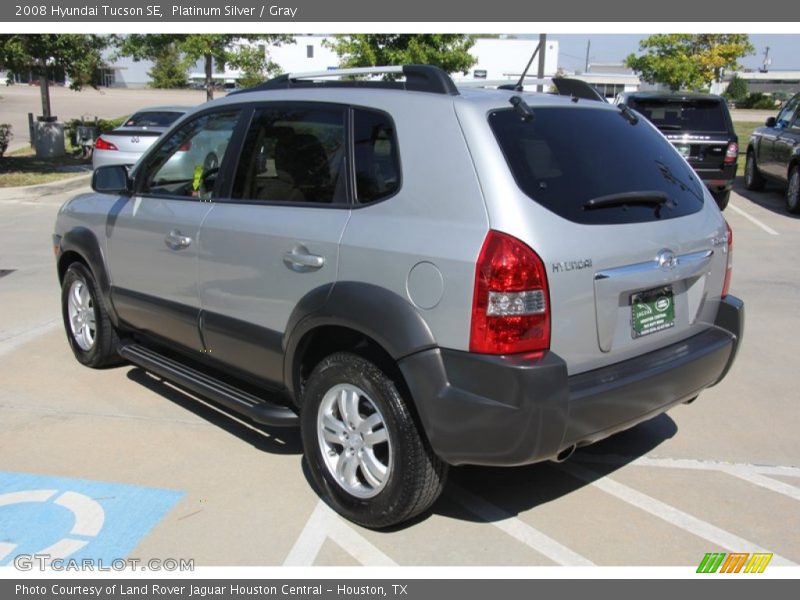 Platinum Silver / Gray 2008 Hyundai Tucson SE