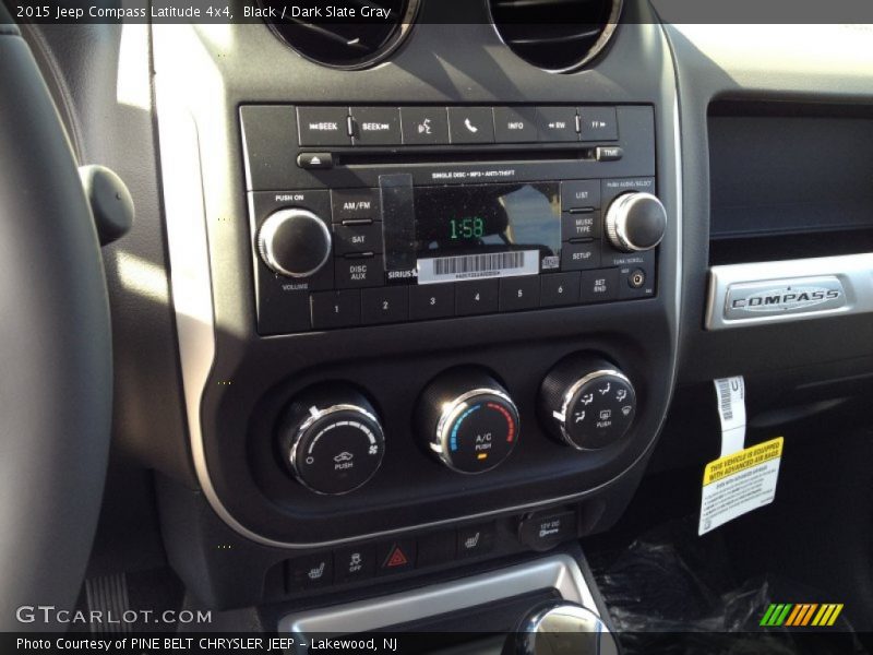 Black / Dark Slate Gray 2015 Jeep Compass Latitude 4x4