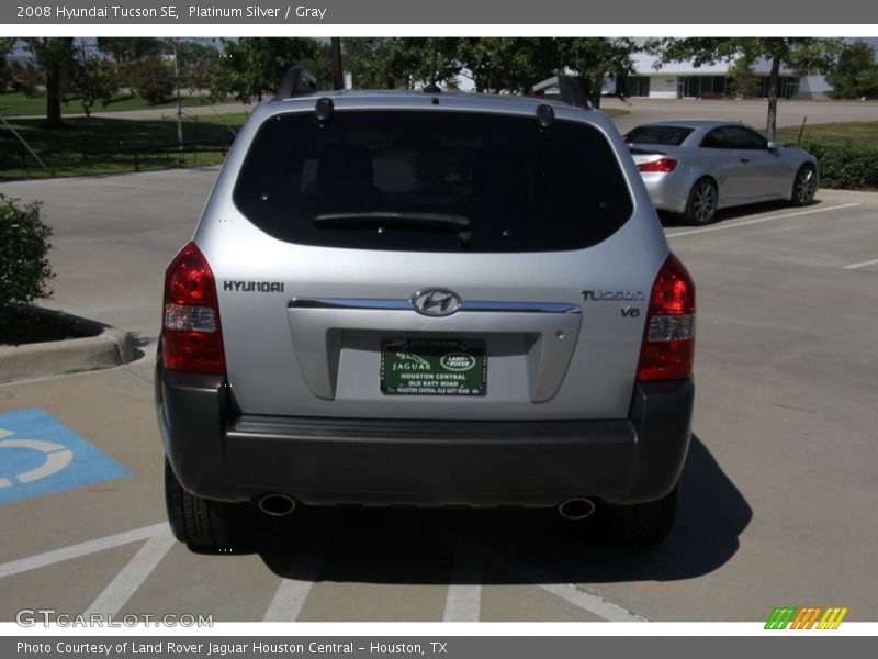 Platinum Silver / Gray 2008 Hyundai Tucson SE