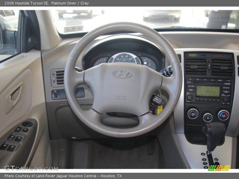 Platinum Silver / Gray 2008 Hyundai Tucson SE