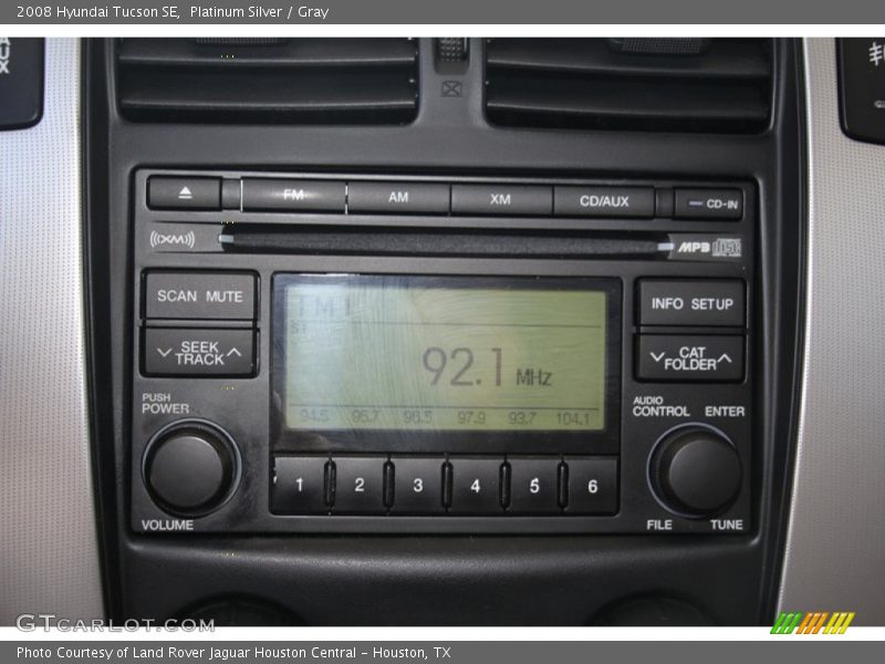 Platinum Silver / Gray 2008 Hyundai Tucson SE