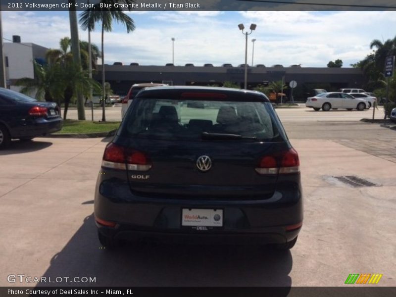 Blue Graphite Metallic / Titan Black 2012 Volkswagen Golf 4 Door