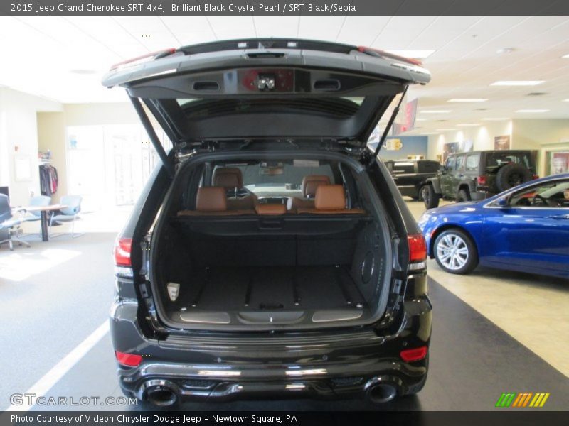 Brilliant Black Crystal Pearl / SRT Black/Sepia 2015 Jeep Grand Cherokee SRT 4x4