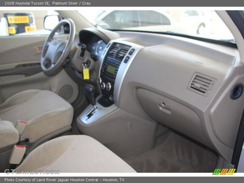 Platinum Silver / Gray 2008 Hyundai Tucson SE