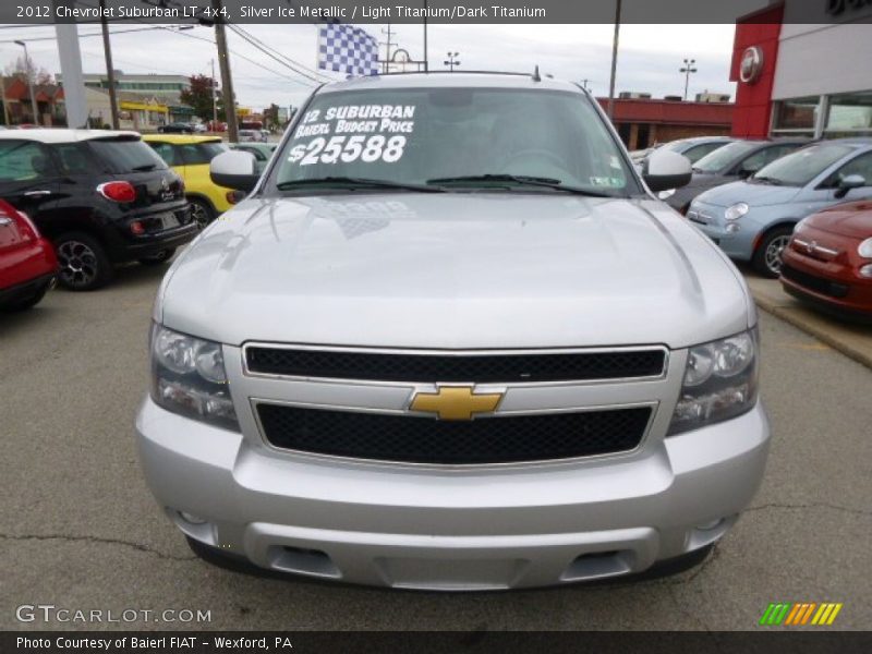 Silver Ice Metallic / Light Titanium/Dark Titanium 2012 Chevrolet Suburban LT 4x4