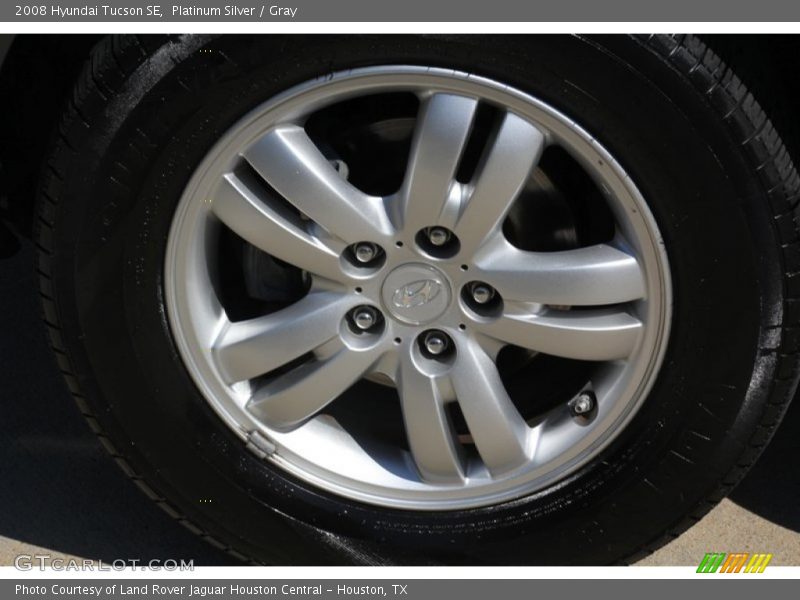 Platinum Silver / Gray 2008 Hyundai Tucson SE