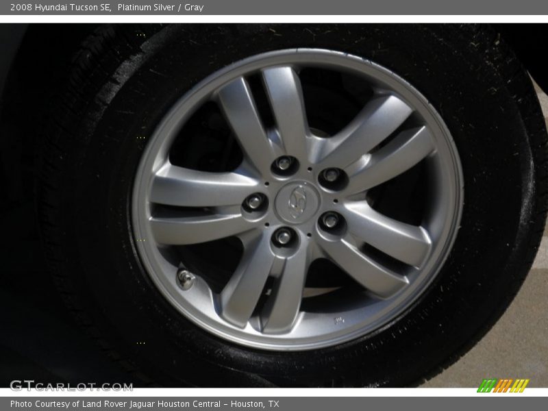 Platinum Silver / Gray 2008 Hyundai Tucson SE