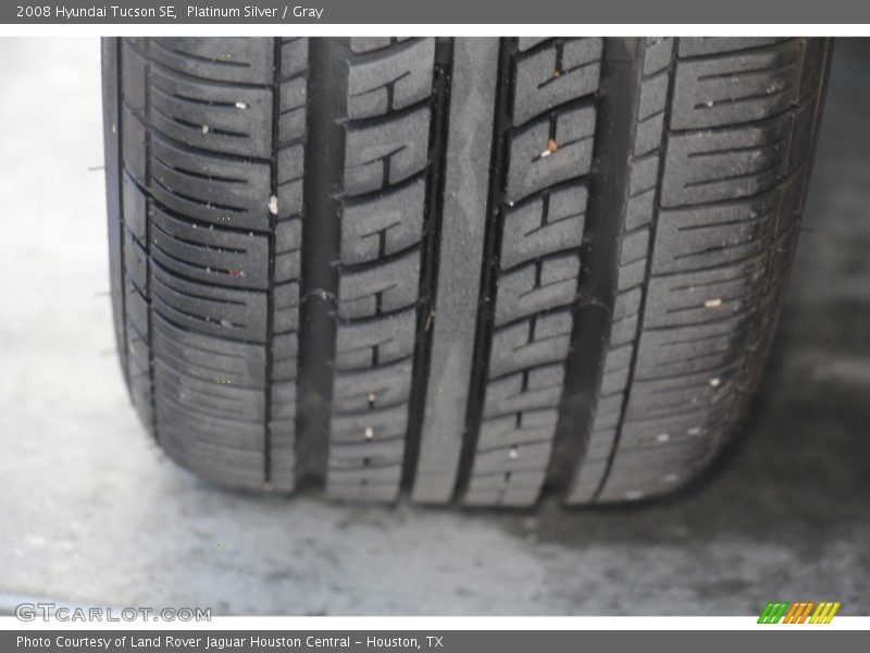 Platinum Silver / Gray 2008 Hyundai Tucson SE