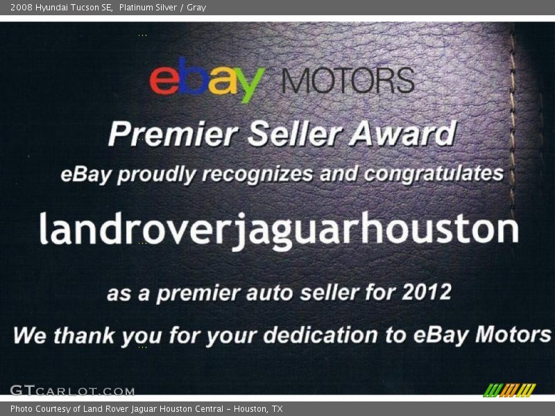 Platinum Silver / Gray 2008 Hyundai Tucson SE