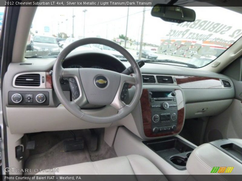 Silver Ice Metallic / Light Titanium/Dark Titanium 2012 Chevrolet Suburban LT 4x4