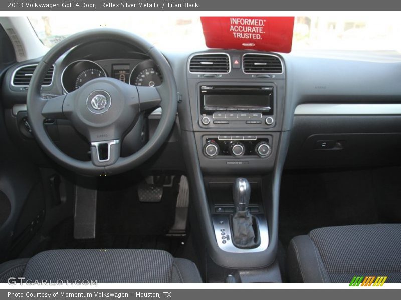 Reflex Silver Metallic / Titan Black 2013 Volkswagen Golf 4 Door