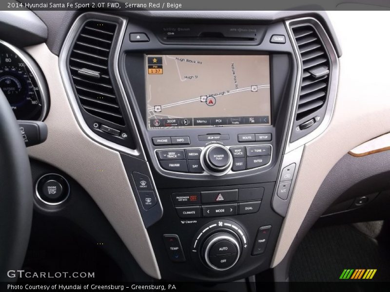 Serrano Red / Beige 2014 Hyundai Santa Fe Sport 2.0T FWD