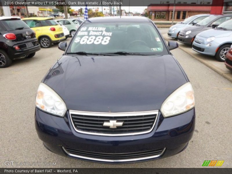 Dark Blue Metallic / Ebony Black 2006 Chevrolet Malibu LT V6 Sedan