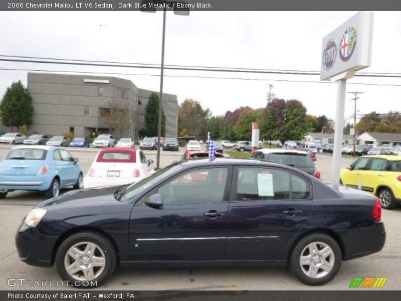 Dark Blue Metallic / Ebony Black 2006 Chevrolet Malibu LT V6 Sedan