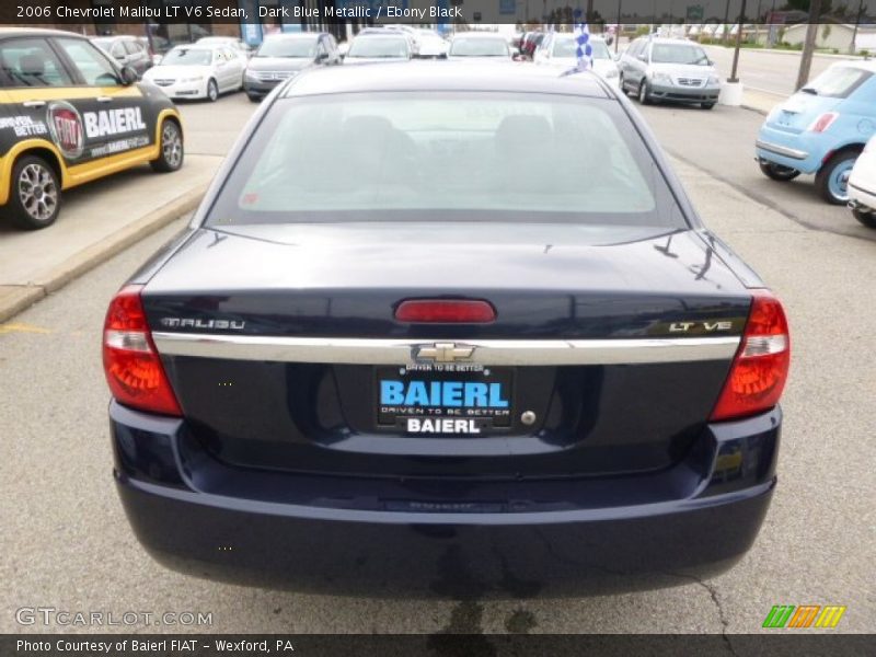 Dark Blue Metallic / Ebony Black 2006 Chevrolet Malibu LT V6 Sedan