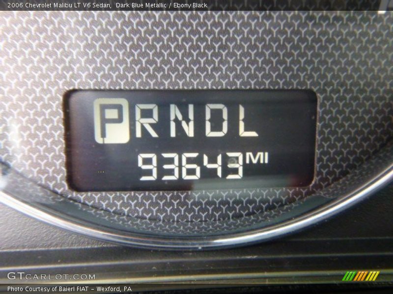 Dark Blue Metallic / Ebony Black 2006 Chevrolet Malibu LT V6 Sedan