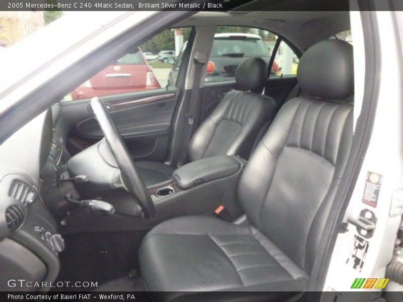 Brilliant Silver Metallic / Black 2005 Mercedes-Benz C 240 4Matic Sedan