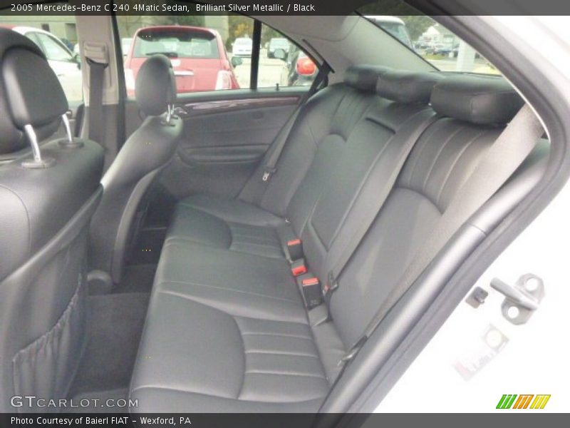 Brilliant Silver Metallic / Black 2005 Mercedes-Benz C 240 4Matic Sedan