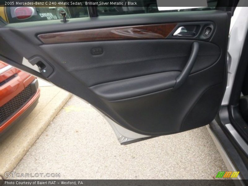 Brilliant Silver Metallic / Black 2005 Mercedes-Benz C 240 4Matic Sedan