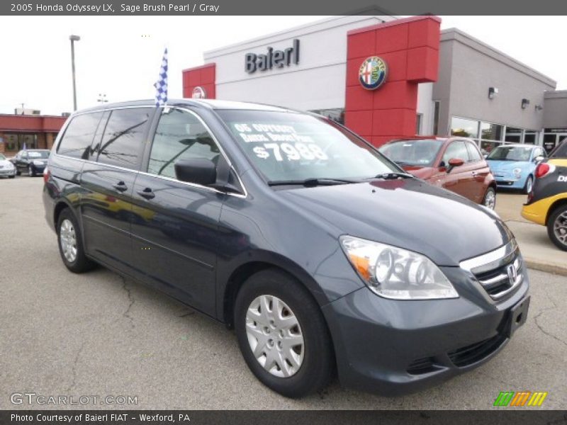 Sage Brush Pearl / Gray 2005 Honda Odyssey LX