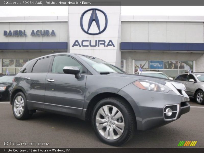 Polished Metal Metallic / Ebony 2011 Acura RDX SH-AWD