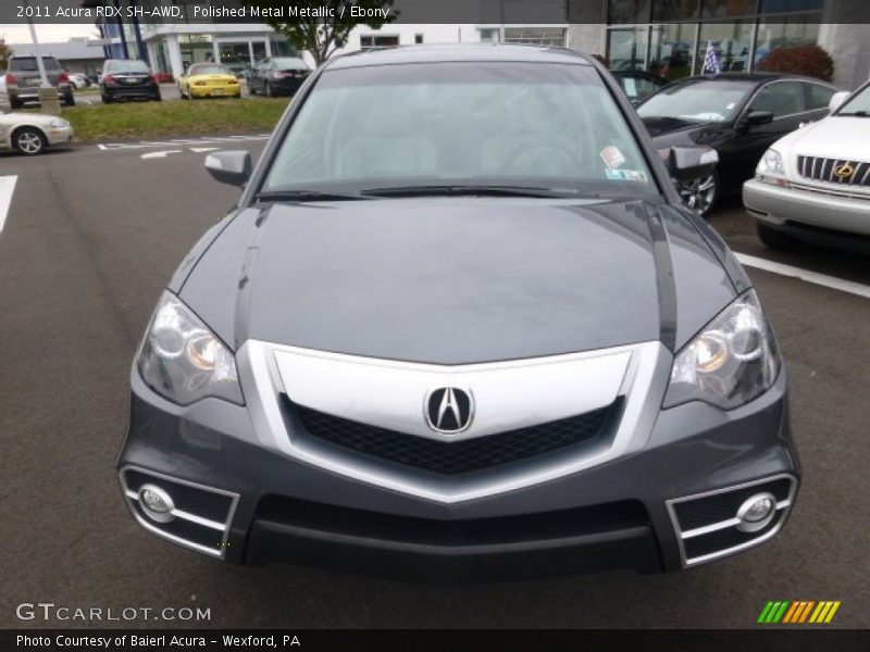 Polished Metal Metallic / Ebony 2011 Acura RDX SH-AWD