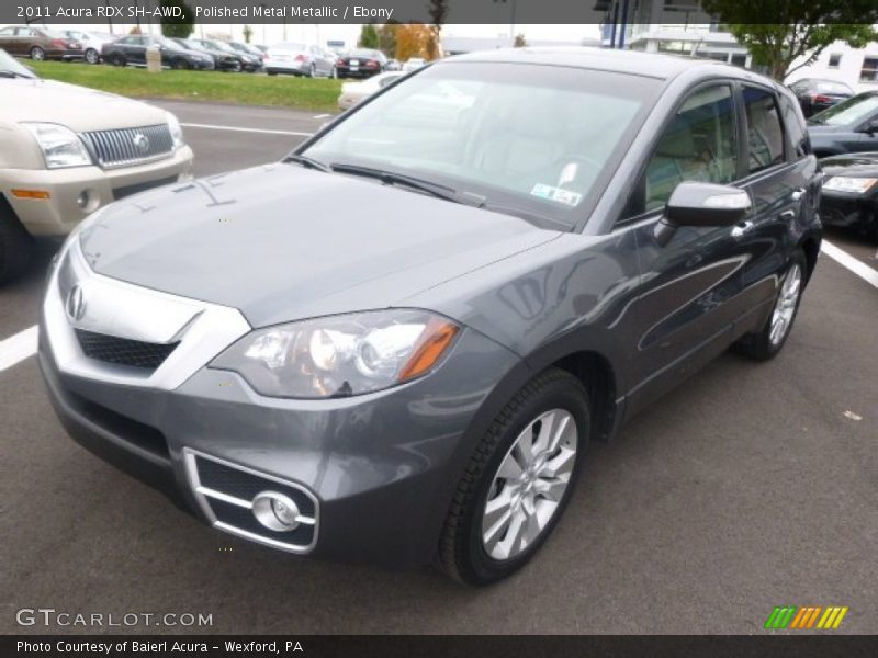 Polished Metal Metallic / Ebony 2011 Acura RDX SH-AWD