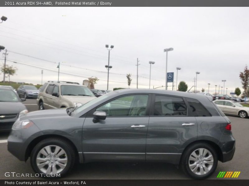 Polished Metal Metallic / Ebony 2011 Acura RDX SH-AWD