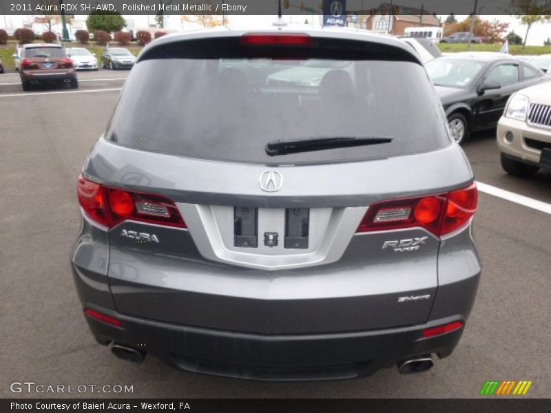 Polished Metal Metallic / Ebony 2011 Acura RDX SH-AWD