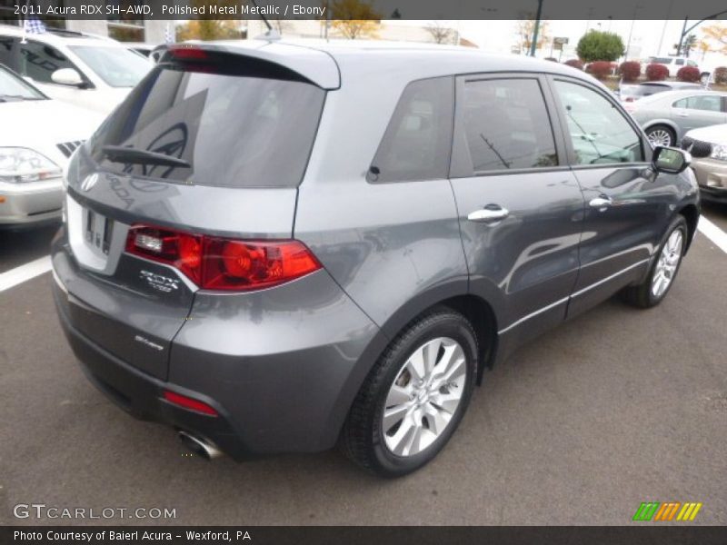 Polished Metal Metallic / Ebony 2011 Acura RDX SH-AWD