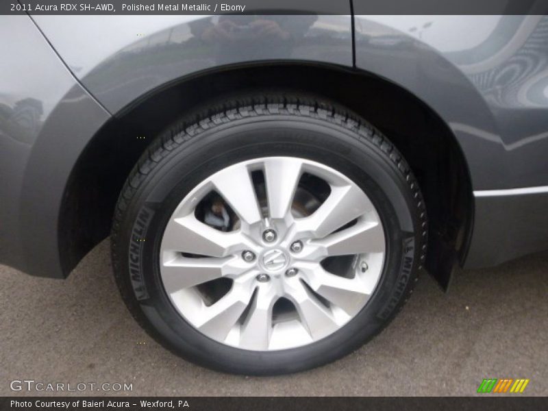 Polished Metal Metallic / Ebony 2011 Acura RDX SH-AWD