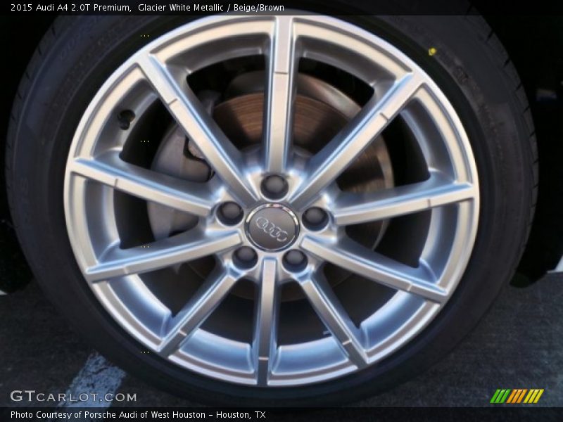 Glacier White Metallic / Beige/Brown 2015 Audi A4 2.0T Premium