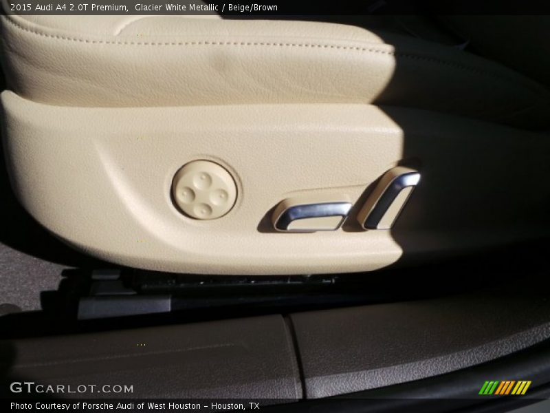 Glacier White Metallic / Beige/Brown 2015 Audi A4 2.0T Premium