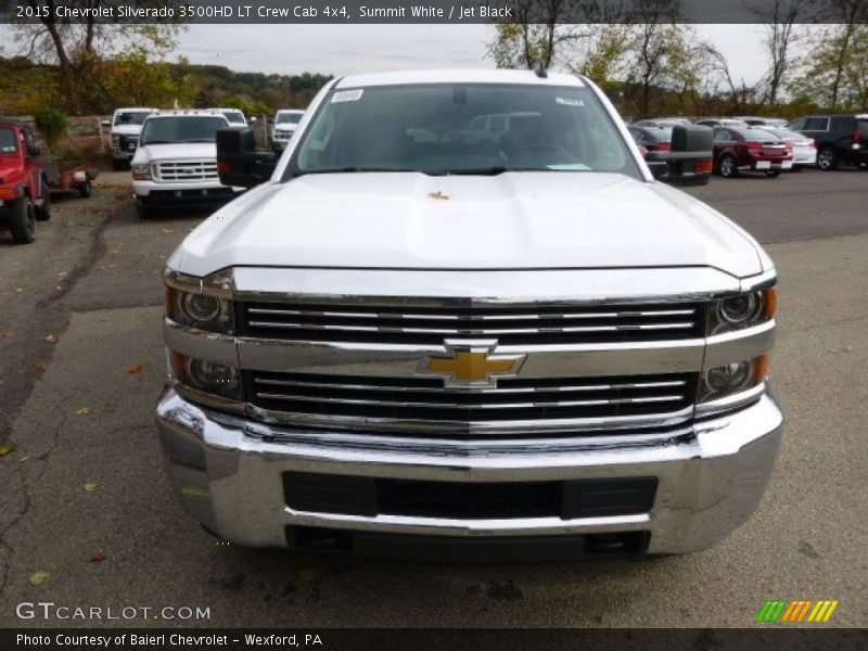 Summit White / Jet Black 2015 Chevrolet Silverado 3500HD LT Crew Cab 4x4