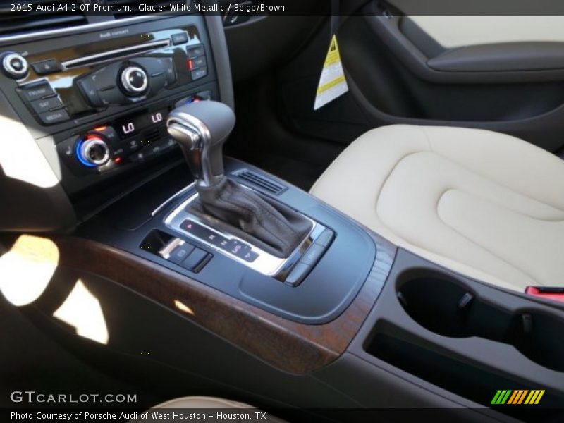 Glacier White Metallic / Beige/Brown 2015 Audi A4 2.0T Premium