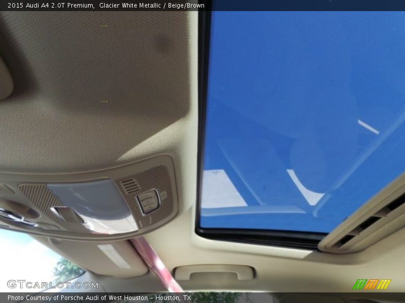 Glacier White Metallic / Beige/Brown 2015 Audi A4 2.0T Premium