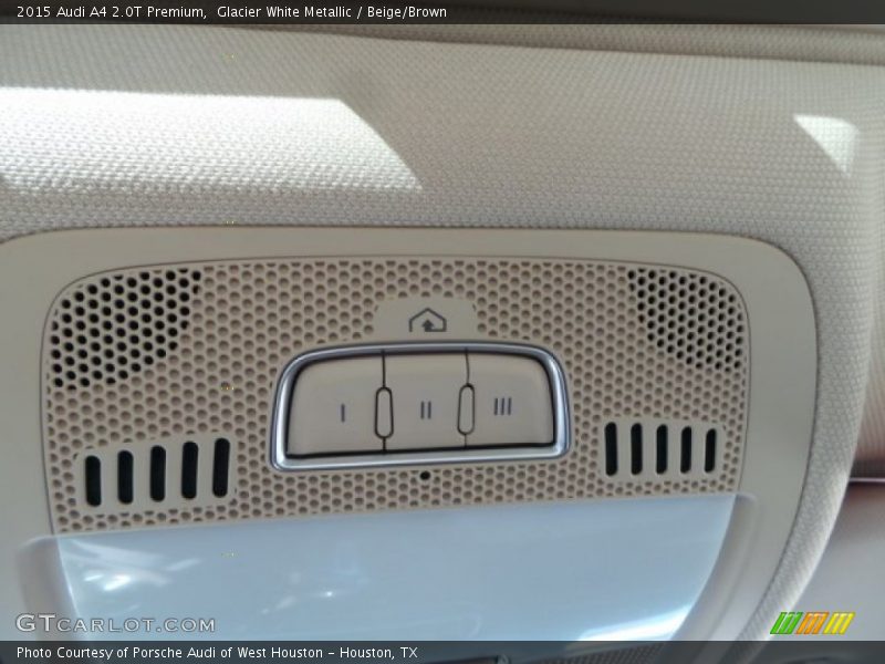 Glacier White Metallic / Beige/Brown 2015 Audi A4 2.0T Premium