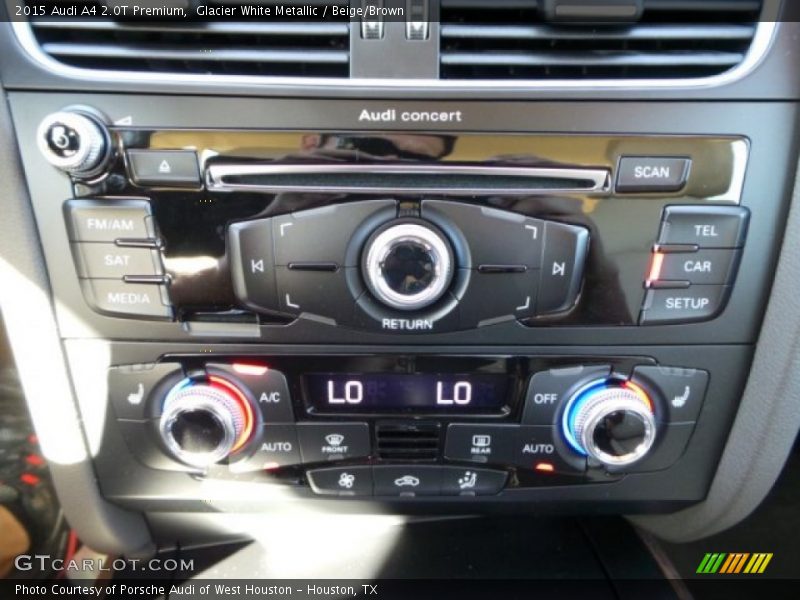 Glacier White Metallic / Beige/Brown 2015 Audi A4 2.0T Premium