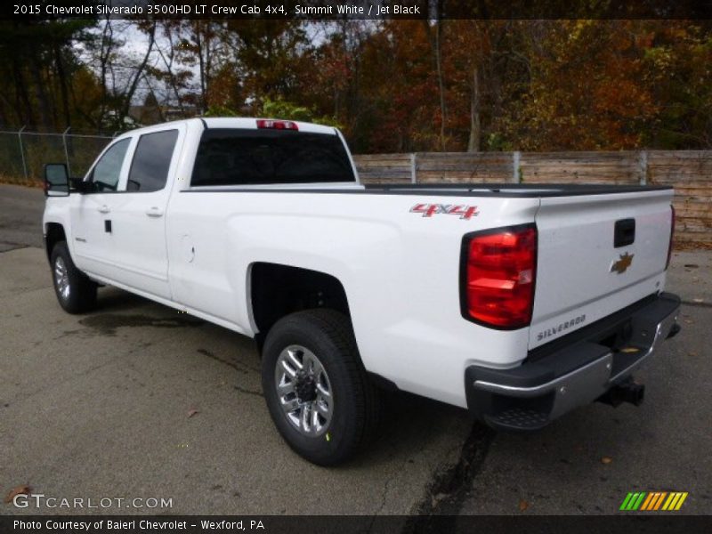 Summit White / Jet Black 2015 Chevrolet Silverado 3500HD LT Crew Cab 4x4