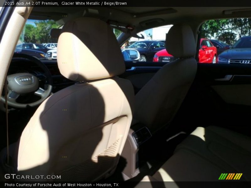 Glacier White Metallic / Beige/Brown 2015 Audi A4 2.0T Premium